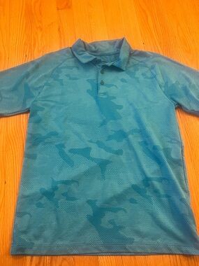 Slazlenger golf Blue Camouflage Performance Polo Shirt